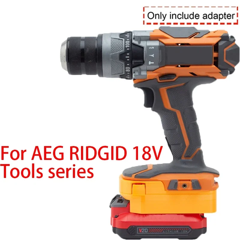 Адаптер/преобразователь аккумулятора для литий-ионных инструментов AEG RIDGID 18 В в адаптер литий-ионного аккумулятора Craftsman V20, аксессуары для электроинструментов