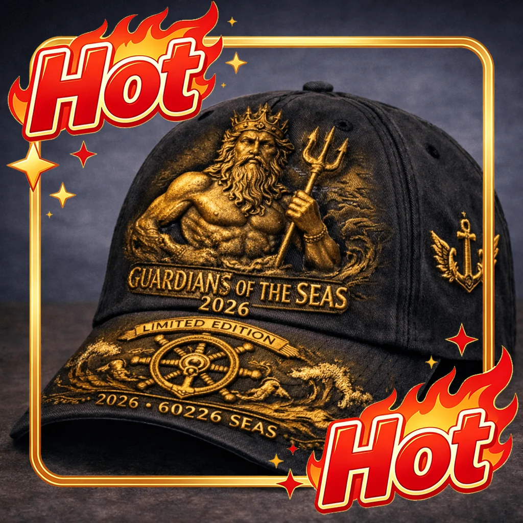 Custom Limited Edition Nautical Baseball Cap | Guardians Of The Seas Trident King Ocean Power Design Maritime Warrior Style Hat