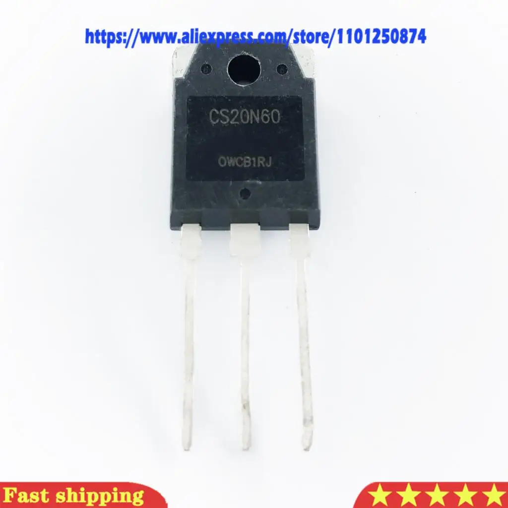 5Pcs CS20N60 CS20N65 20N60 TO-3P 20A 600V MOSFET Transistor