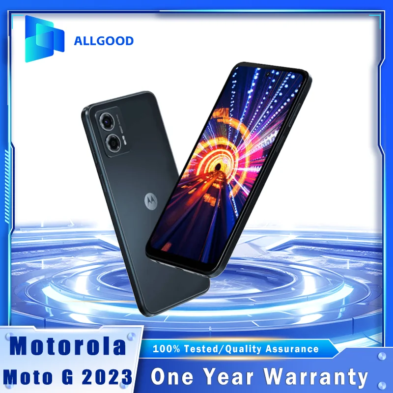 T�l�phone mobile Android Motorola Moto G 5G 2023 XT2313 6,5 pouces 4 Go 128 Go 48 MP Double appareil photo NFC Dolby Atmos Octa-Core Noir