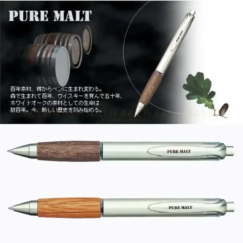 Imagem -05 - Mitsubishi-wood Grain Imprensa Signature Pen Oak Handshake Pen Caneta Vintage para Estudantes Adulto Escrita Prática Preto Unisex Umn515 0.5 mm