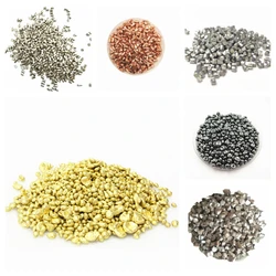 Metal Pellets Aluminum/Copper/Brass/Zinc/Titanium/White Copper / iron / TiN / Chromium beads DIY accessories Elements Metal