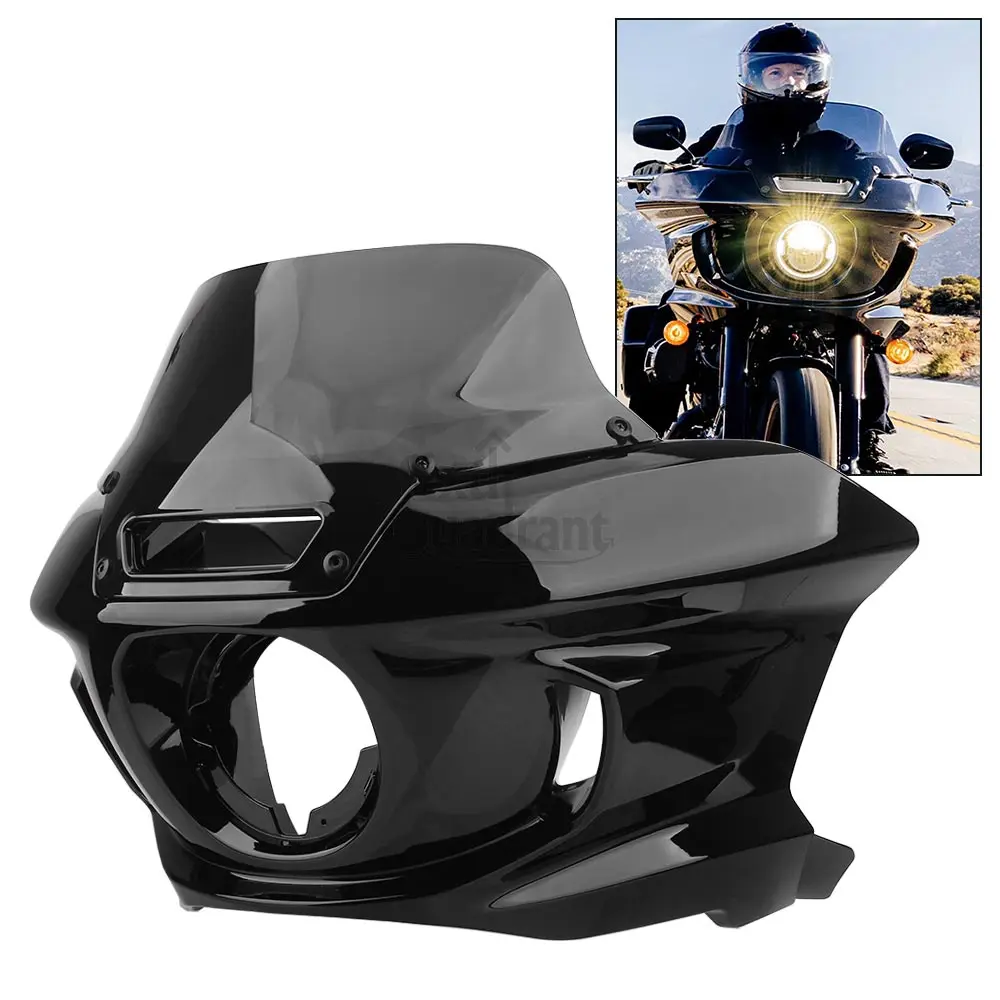 Front Headlight Fairing Windshield For Harley Softail LOW RIDER ST 2022-2024 EL DIABLO 2022 Motorcycle Accessories 4