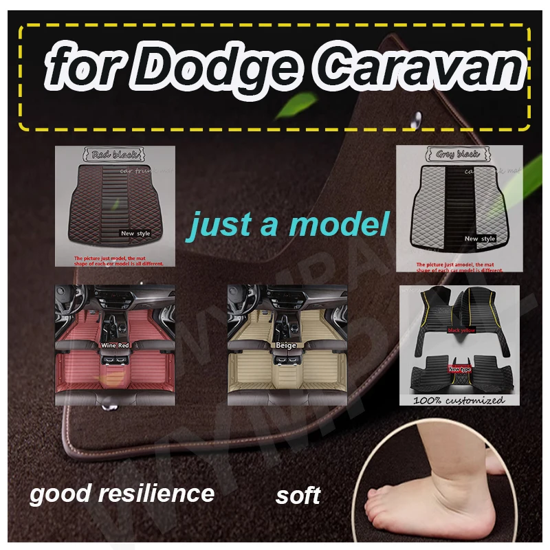 

Роскошные автомобильные коврики на заказ для Dodge Caravan 2007-2013, автомобильные ковры, аксессуары для ног