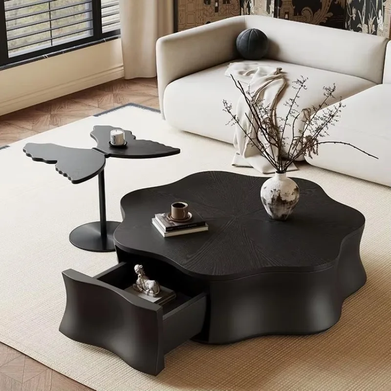 HYS minimalist special-shaped petals butterfly coffee table living room home medium ancient style modern simple