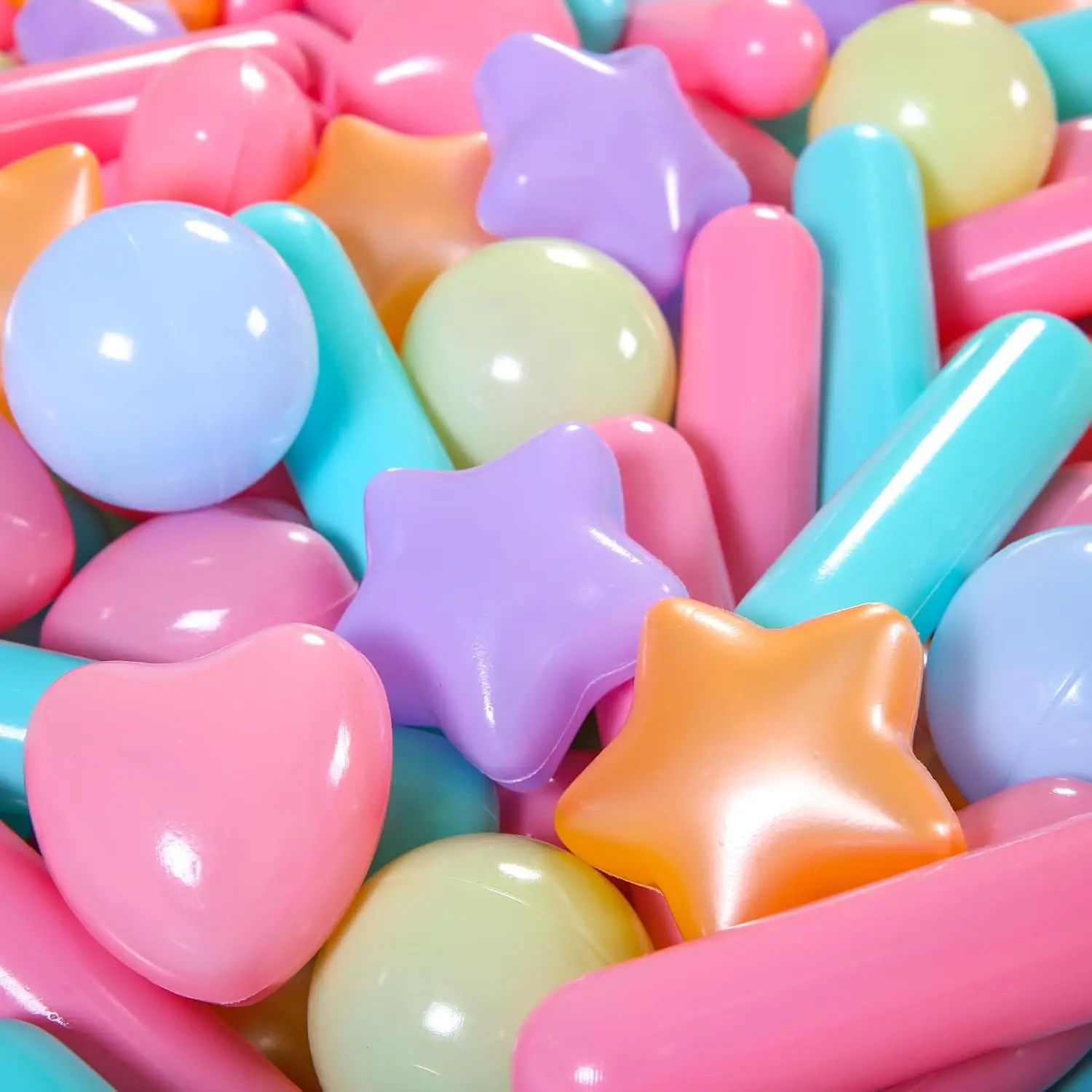 Boules de fosse à balles pour bébés et tout-petits, 200 pièces, sans Phtalate, sans BPA, en plastique anti-écrasement, Macaron Ocean Balls, jouet de jeu