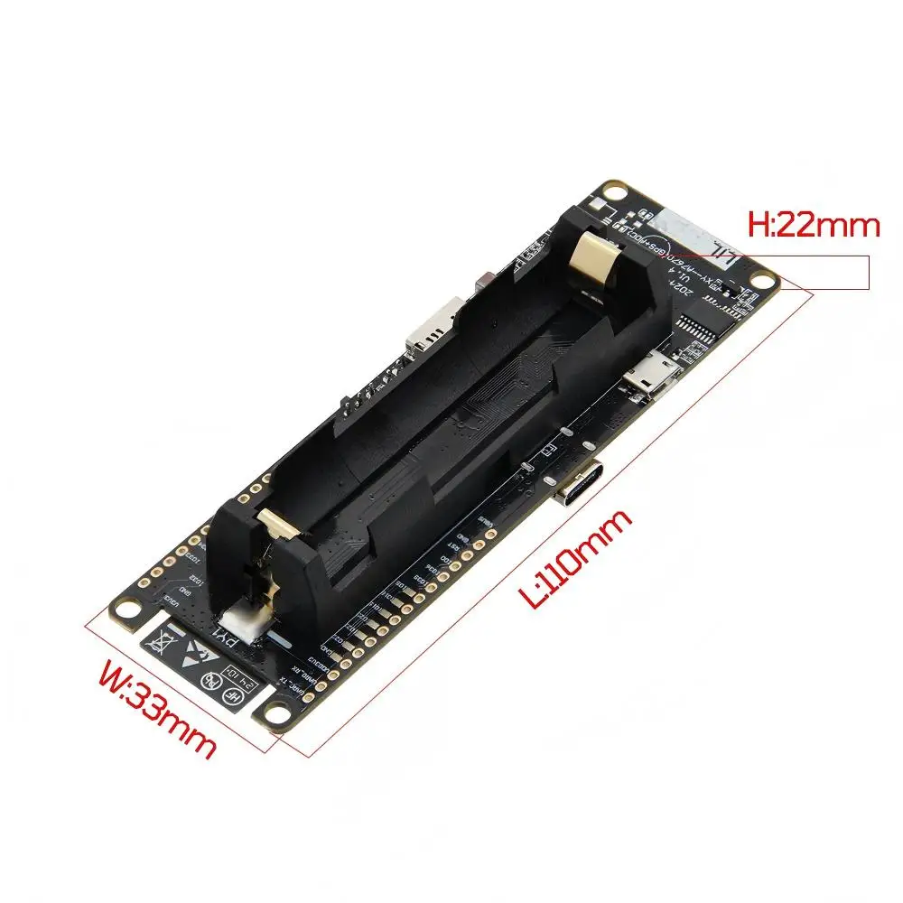 4G LTE Development Board A7670E Module MCU32 Wi-Fi Bluetooth TF Card Slot GSM With 18650 Battery Holder IoT Communication Module