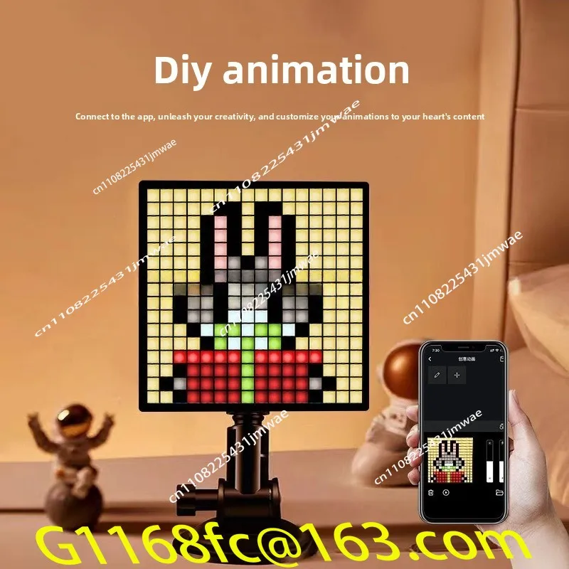 LED pixel display Bluetooth pixel light creative screen Wall-mounted pixel screen Ambient light