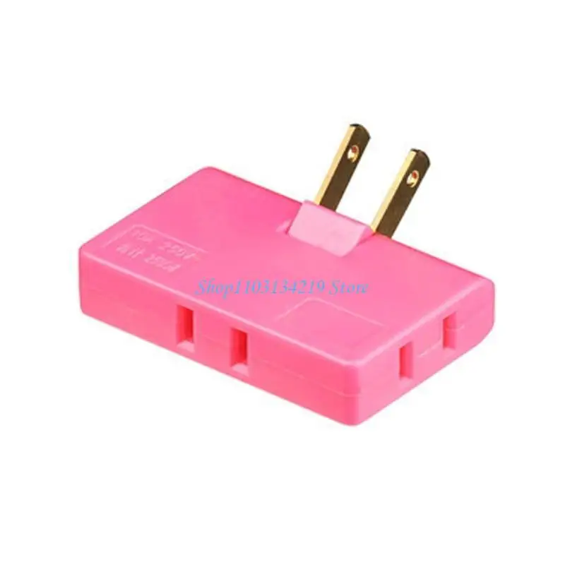 N5KC 3 Ways Wall Outlet Extender Light Rotatable Socket Converter 180 Degree Foldable Extension Plug Adapter for Family Use