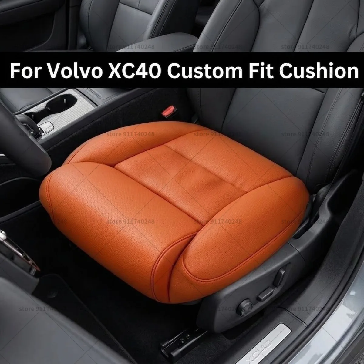 

Подушка-удлинитель для ног Volvo, подушка для поддержки бедер, из пены с эффектом памяти, кожаная, аксессуар для интерьера автомобиля
