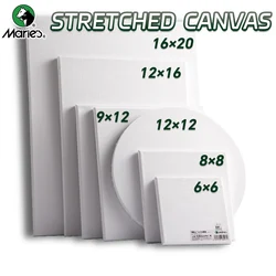 1pc Marie's Stretched Canvas,Primed White Canvas with 6x6/8x8/9x12/12x12/12x16/16x20