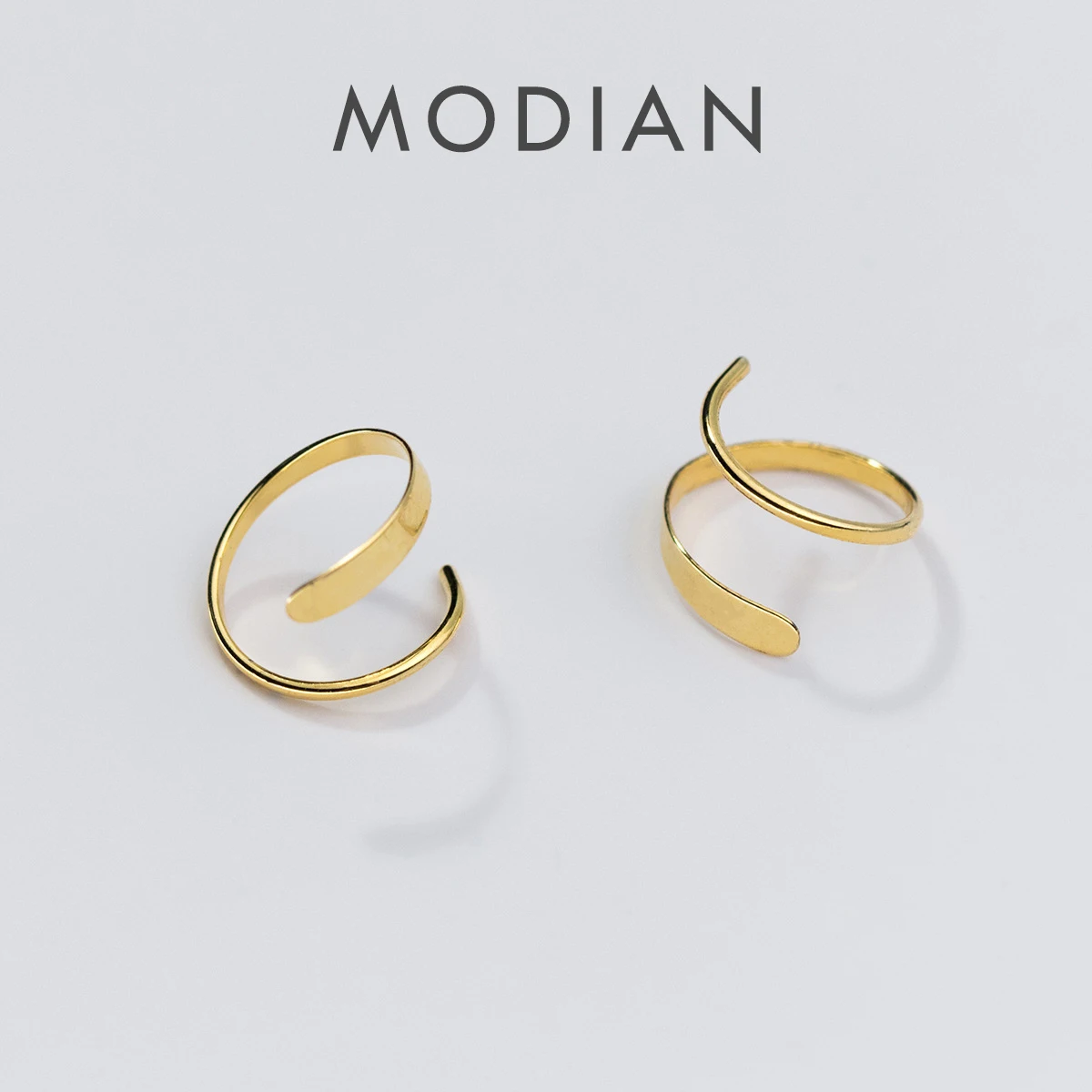 Modian autentyczne 925 srebro geometryczny kształt fali stadniny kolczyk dla kobiet Korea styl kolczyki do uszu Fine Jewelry akcesoria