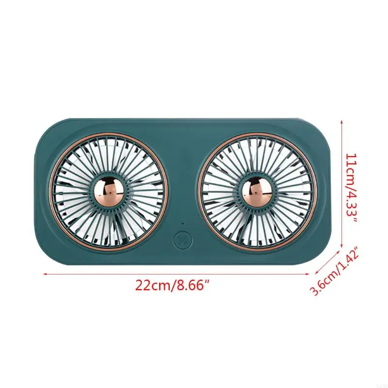 Двойной питьевой двойной для головки вентилятор беспроводной настольный вентилятор Mini Mute Fean 3 Скорость ветра N58D