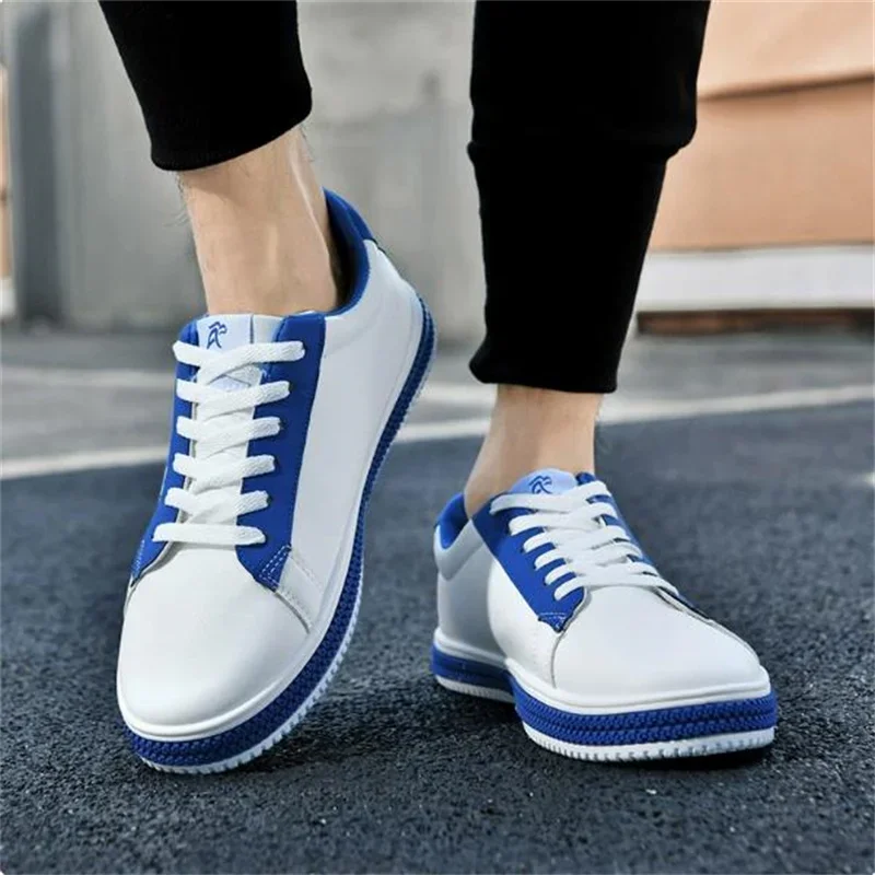 

Men Leather Casual Shoes for Men Shoes Lace-up Sneakers Male Comfortable Leather Shoe Men Fashion White Sneakers Walking Shoe