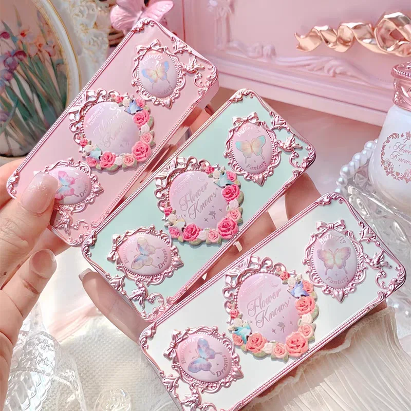 Flower Knows Tavolozza per sopracciglia fiabe di mezza estate 3 colori Trucco professionale naturale a prova di sbavature impermeabile a lunga durata