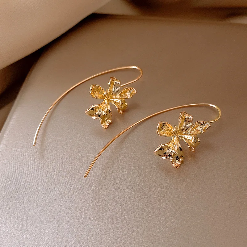 Gold Color Metal Fl… - image