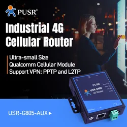 Промышленный сотовый беспроводной маршрутизатор PUSR 4g Lte Vpn со слотом для Sim-карты, Австралия, Латинская Америка, Новая Зеландия и Тайвань