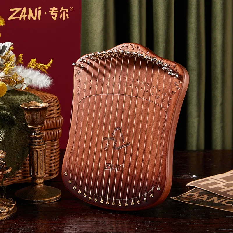 

Струны Lyre из твердого Букового дерева, музыкальный инструмент с настраиваемым ключом для начинающих, детей, взрослых, 17 струн