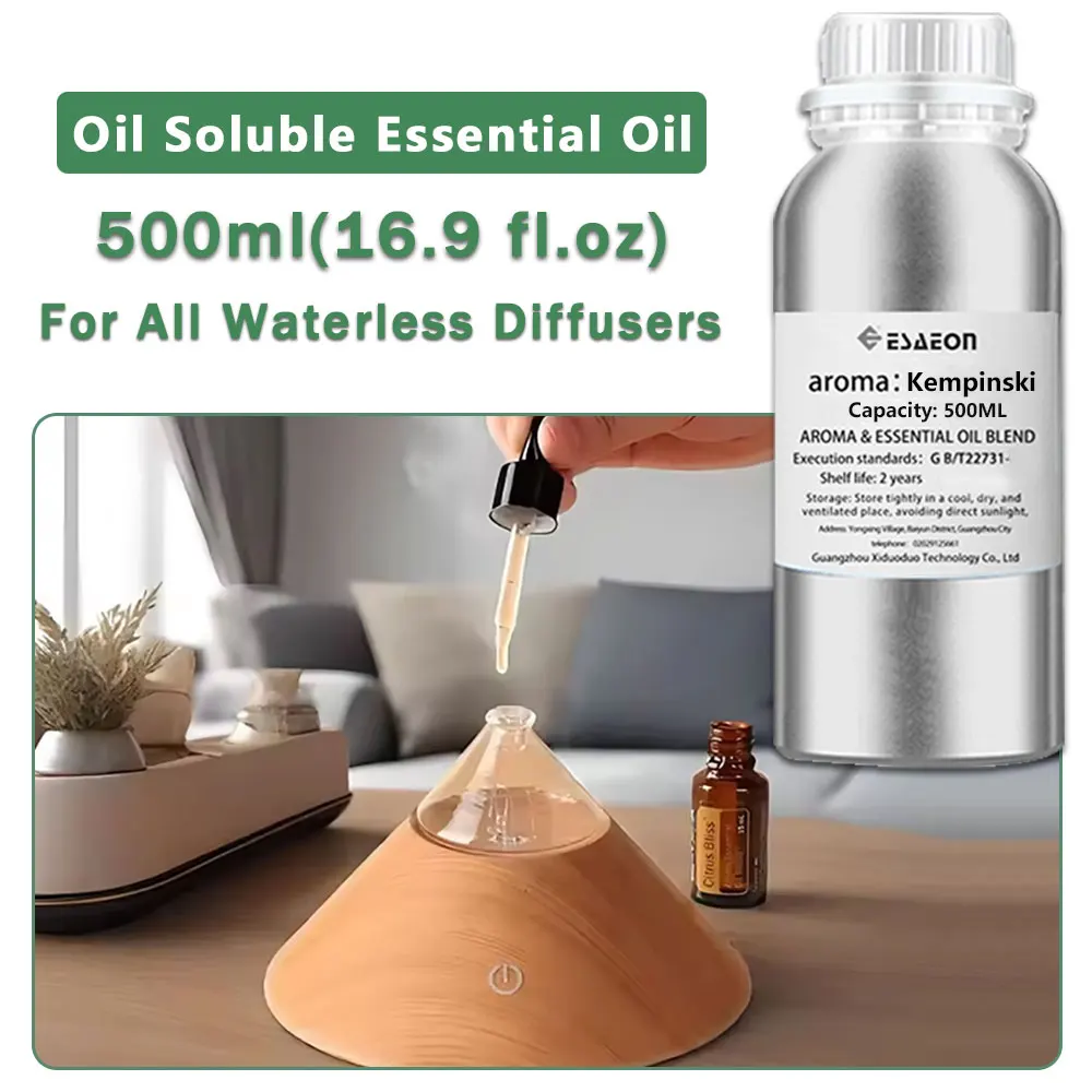 ESAEON Hotel Perfume Machine Essential Oils - For All Waterless Aromatherapy Machines, Kempinski/Shangri-La - 500ML (16.9 fl.oz)