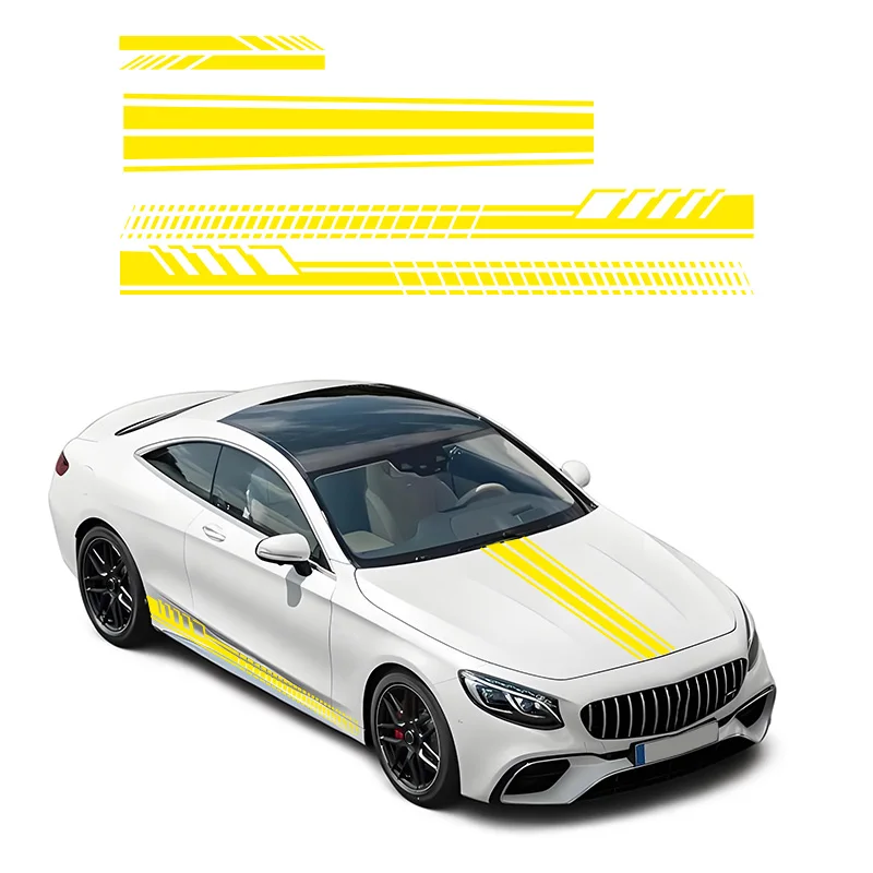 

6Pcs For Toyota GR86 Car Door Side Skirt Stickers Racing Sport Auto Body Decor Stripe Graphic Vinyl Decals Car Accessories