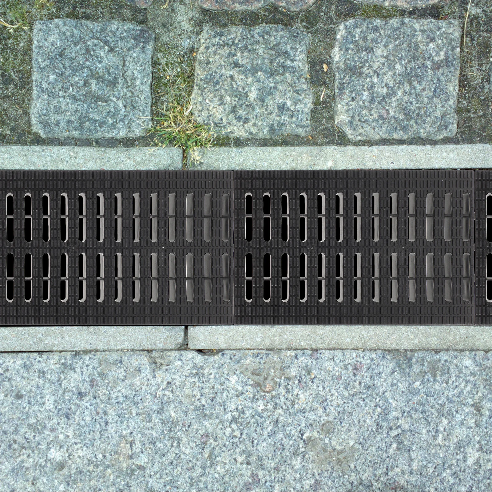 

Drainage Grate Plastic Outdoor Cover Trench French System Rainwater Flow Slip Prevention Longtime Plastic Grate