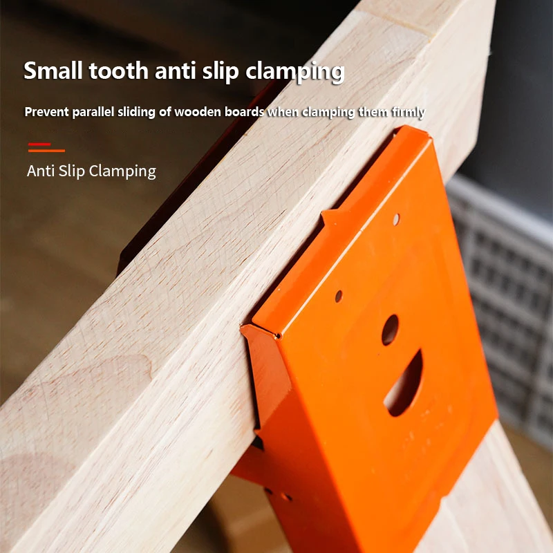 2PCS Woodworking Table Bracket Fixing Clips Connectors Adjustable Anti-Slip Design For Reinforcement And Decoration Support