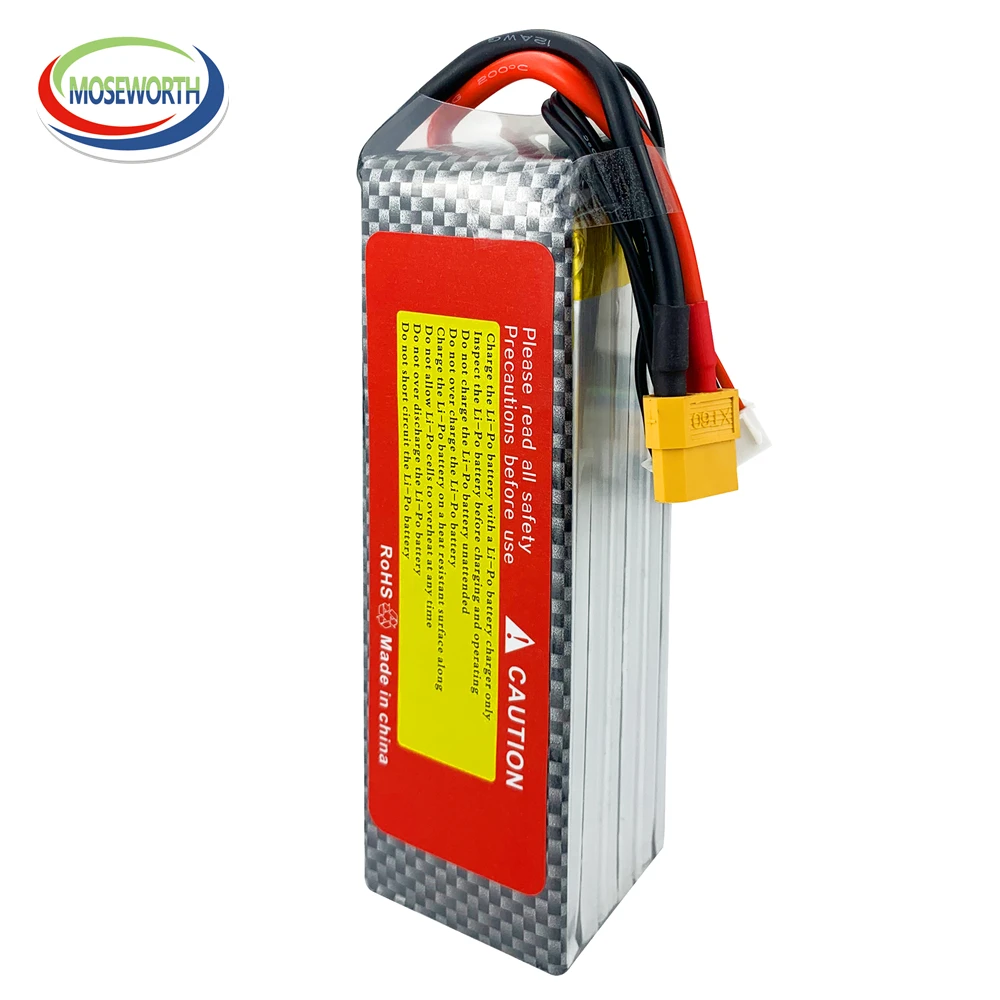 7.4v 11.1V 14.8v 18.5v 22.2v 3300mAh 30C 40C 60C batteria Lipo per giocattoli telecomandati RC elicottero Quadcopter Drone aereo