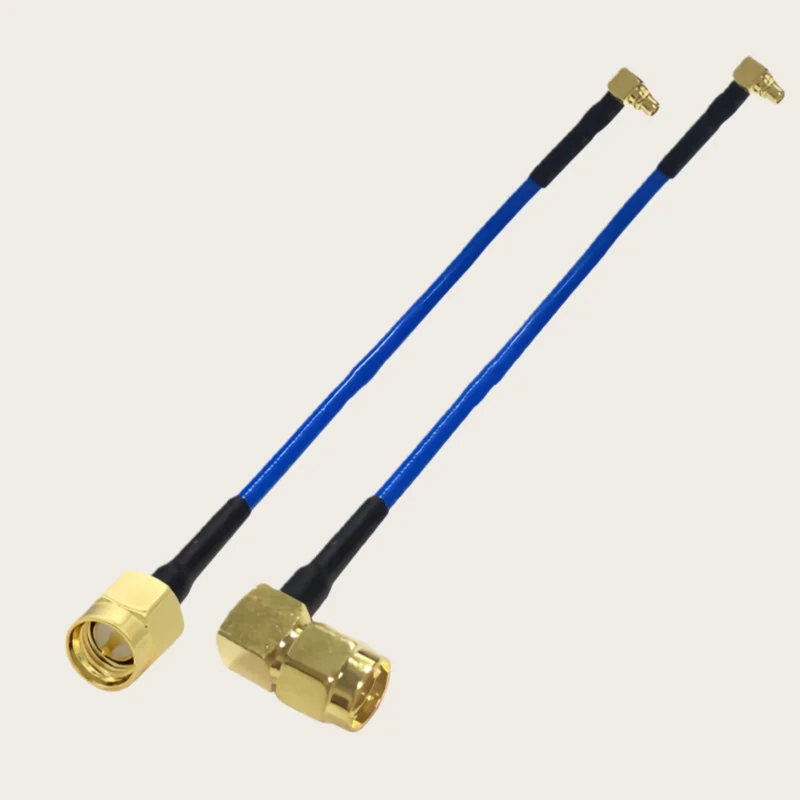 RG405 MMCX Male to SMA Male Female Right Angle Connector MMCX to MMCX Crimp for RG-405 086 Cable High Frequency Test Cable