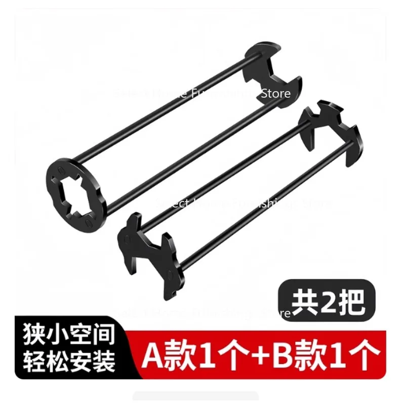 

Подходит для раковины. Универсальный гаечный ключ. Водопровод 5-в-1. Ванная комната, умывальник, установка смесителя и артефакт для обслуживания.