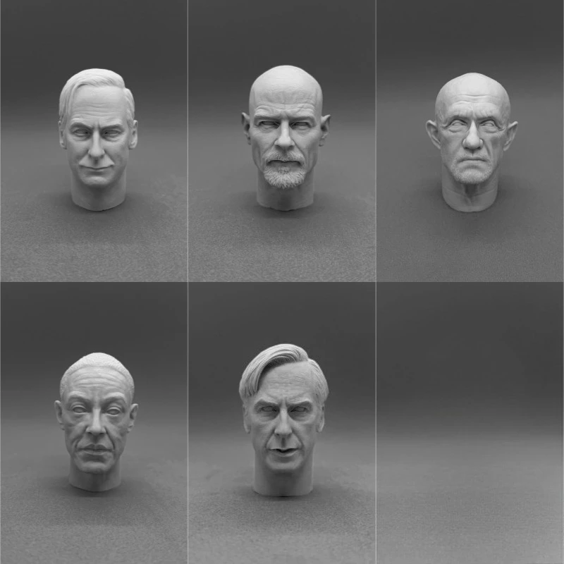 1/6 Scale Resin Diecast Head Sculpture Model American TV Series Actor Head Carving Fit 12'' Action Figure Unpainted