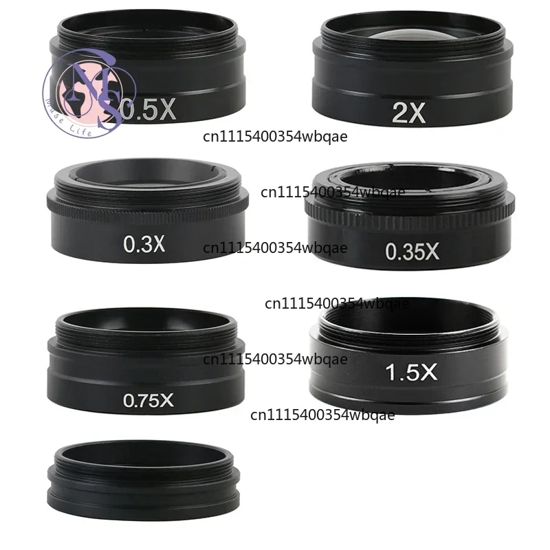 ZOCI-FOR-42mm Thread Mount Barlow Lens 0.3X 0.35X 0.5X 0.75X 1.5X 2X 1X Protective Glass Microscope Camera Objective Lens
