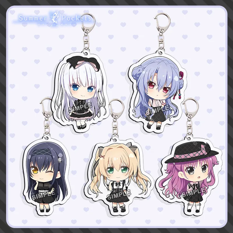 

Summer Pokects Acrylic Keychain Gal Game Related Products Key Chain Jewelry Friends Gift Charm Souvenir Pendant Accessories Bag