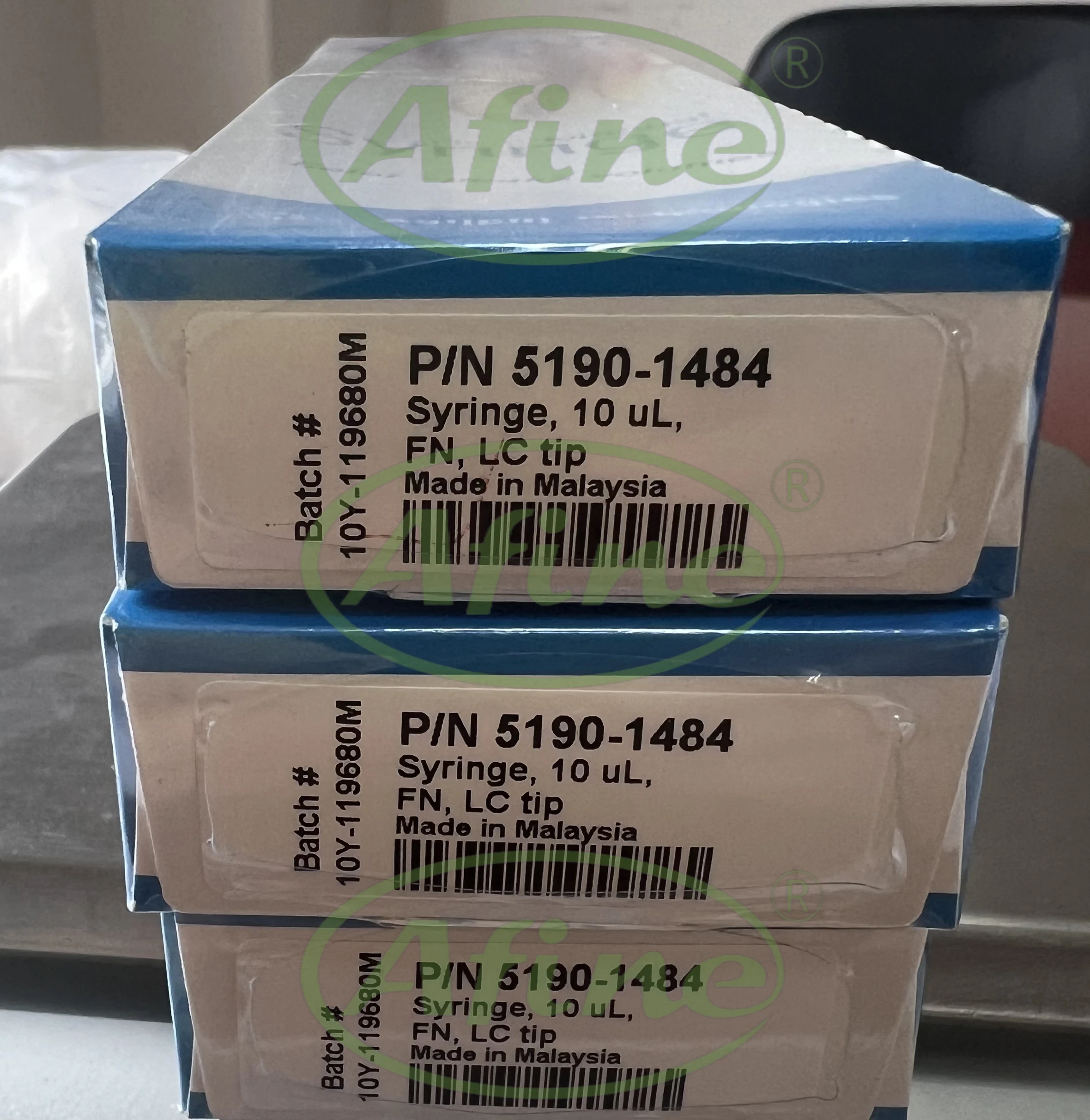 

AFINE Agilent,Color Coded Syringes for Manual Injection Valves, 5190-1484, Manual Injection Needles, 10 µL, Fixed Tip LC Tip