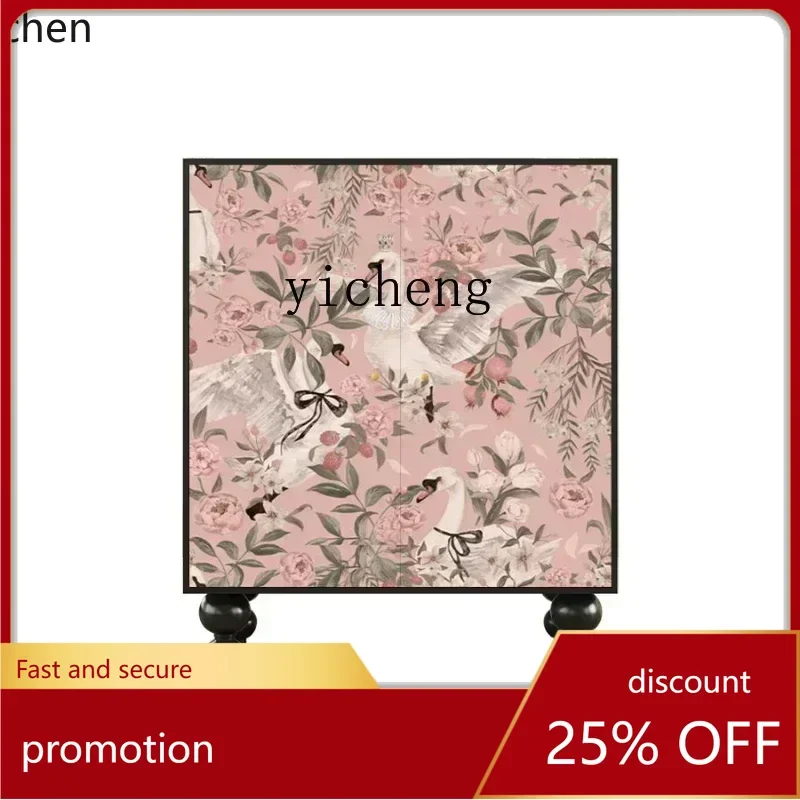 

ZML Home Entry Solid Wood Shoe Cabinet Living Room Cabinet Hallway Entrance Wall Cabinet