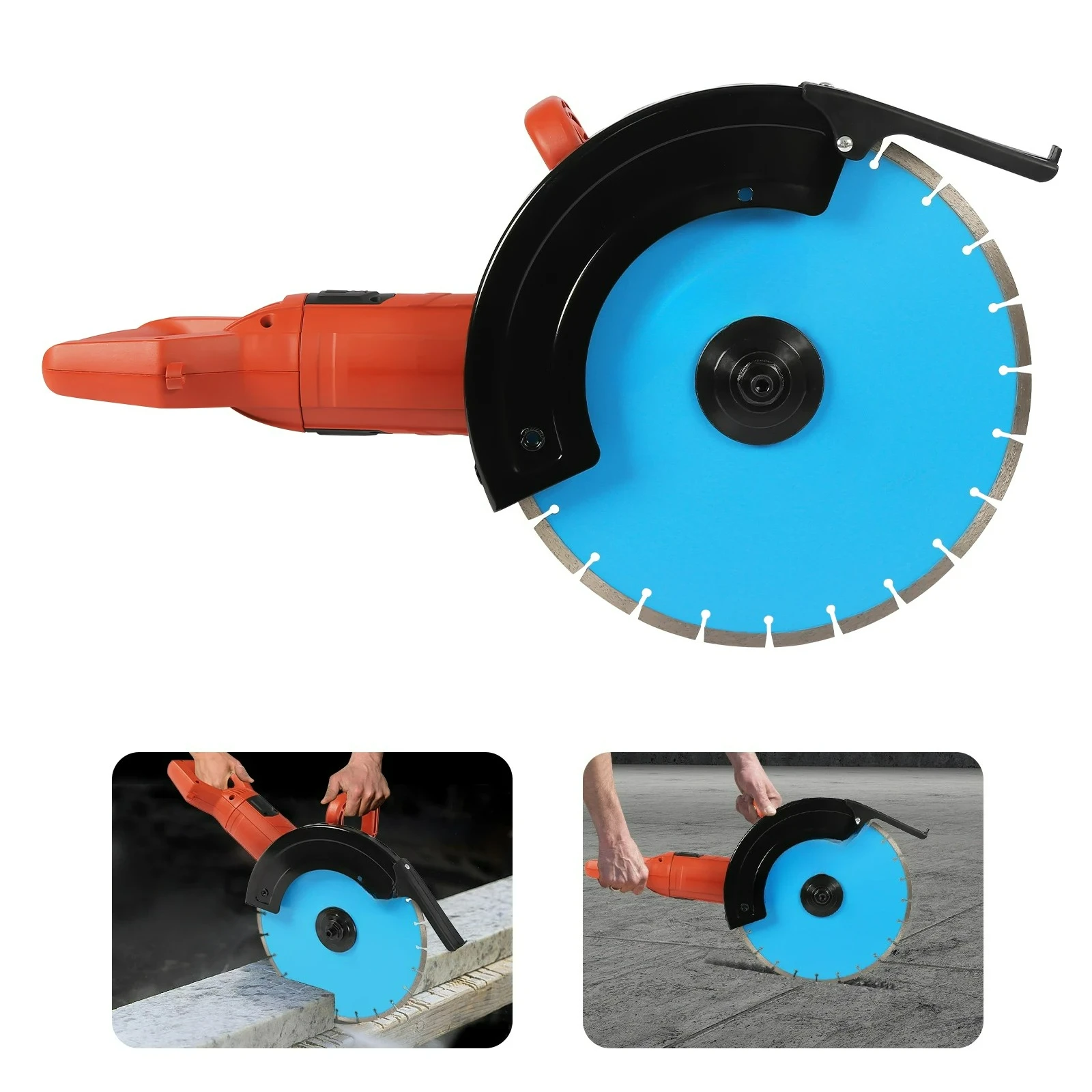 Customizable Corded Electric Handheld Concrete Saw 3000W Pure Copper Motor Rotating Handle