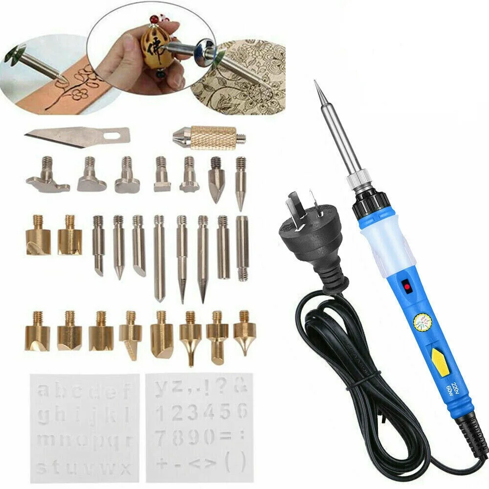 Soldering Iron 60W Adjustable Temperature Electric Solder Iron Rework Station Mini Handle Heat Pencil Welding Repair Tools