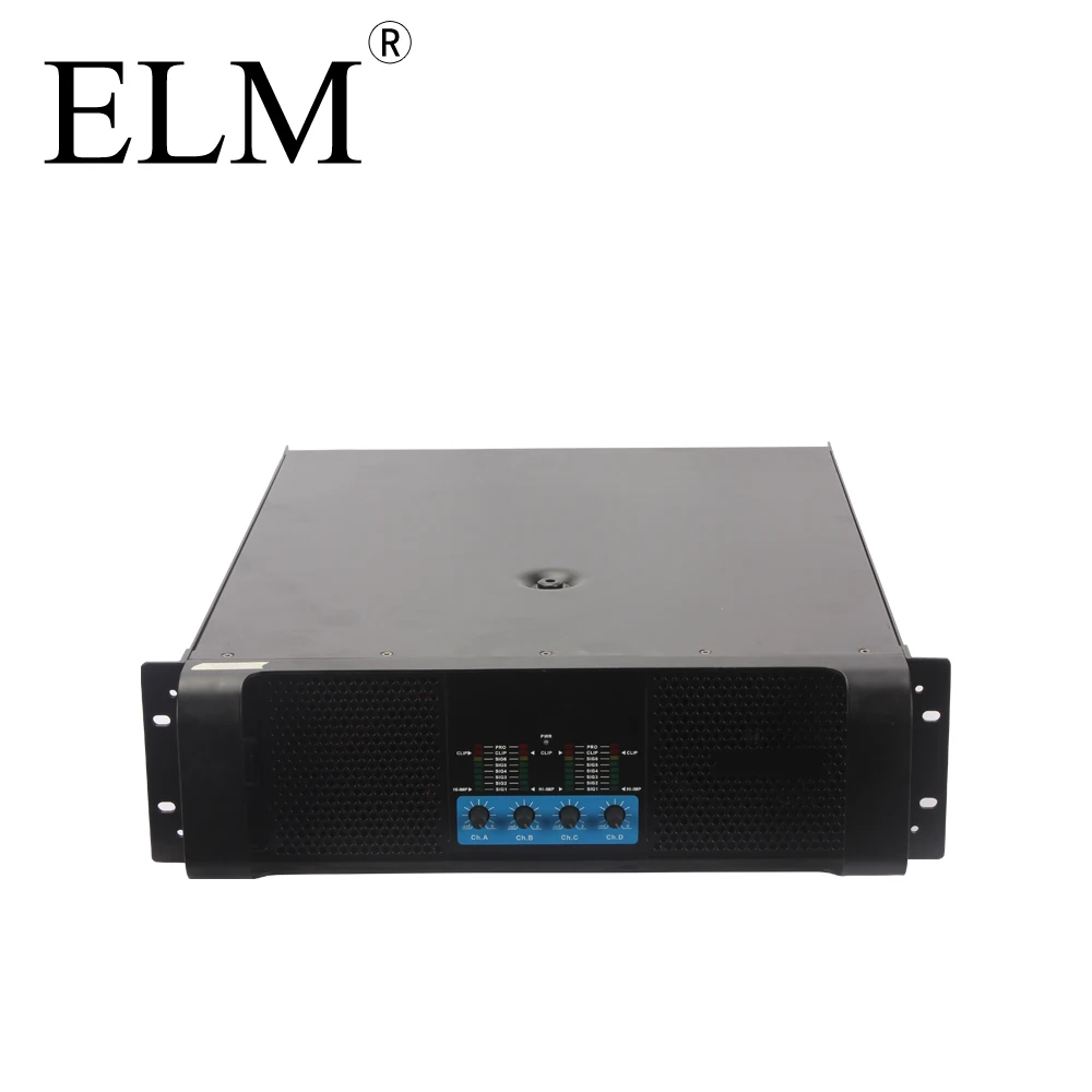 

4 channels IT8000 ELM Good Quality professional power amplifier 3U PA power amplifier karaoke speaker music player 1000w