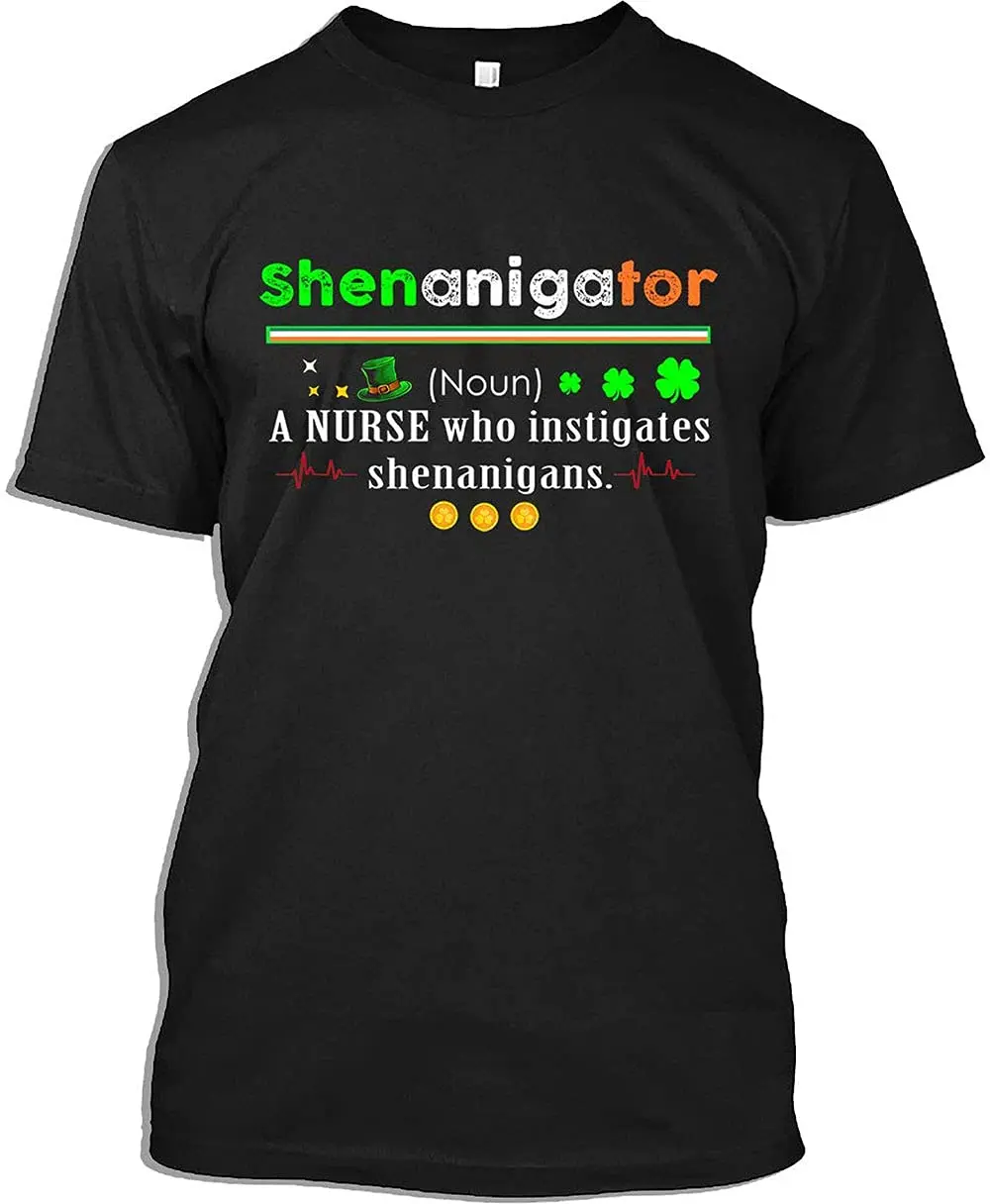 LIKA Shenanigator - A Nurse Who Insstigates Shenanigans Unisex Cotton Men Women T Shirt BlackGraphic Y2K High quality brandAnime