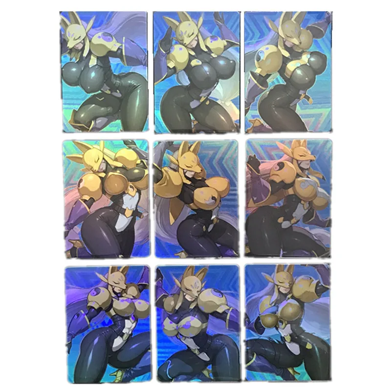 

9pcs/set Sexy Cards Anime Digital Monster Sakuyamon ACG Goddess Nude Photos 18+ Adult Collect Cards Adventure Games Toys Gifts