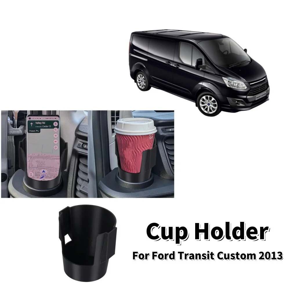 

1Pcs Car Cup Holder Driver Passenger Side Drink Phone Mount Holder For Ford Transit Custom 2013 Car Interior Accessories