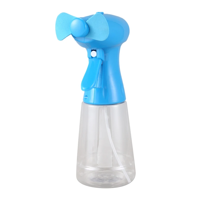 Lüfter mit Wassers prüh nebel ventilator Hand nebel ventilator mit Nebel als batterie betriebenem Ventilator Wasser flaschen sprüh gerät (300ml)