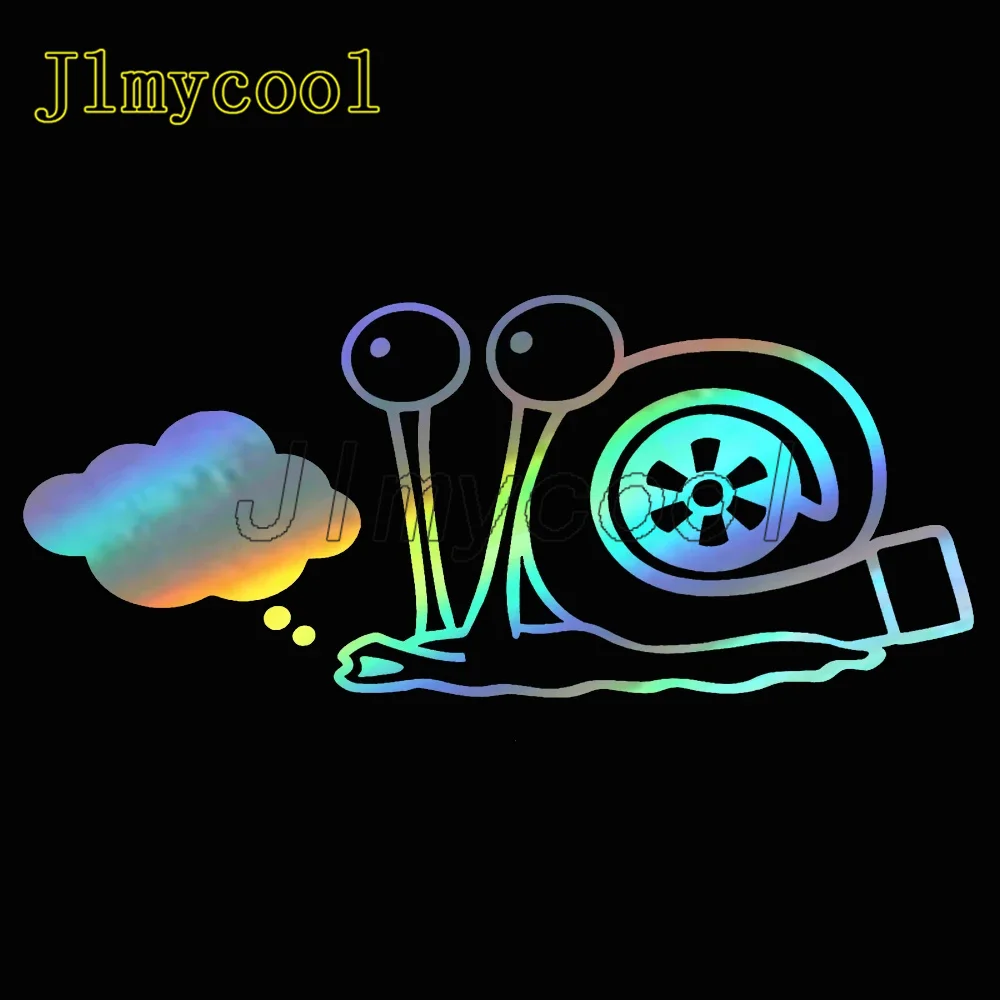 17.8*7.6 سنتيمتر توربو جميل الحلزون ملصقات السيارات مضحك موقف توربو دفعة ملصق حائط من الفينيل لسيارة التصميم الشارات ملصق مائي #1