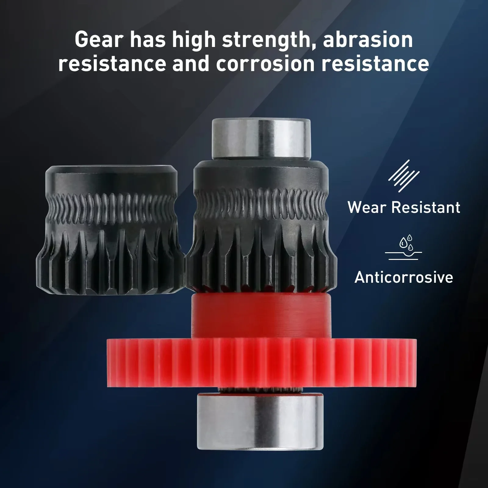 Engrenage d'extrudeuse Sprite en acier trempé tout en métal, revêtement DLC pour Ender3 S1 Ender-5 CR-10 Smart Pro, accessoires d'imprimante 3D