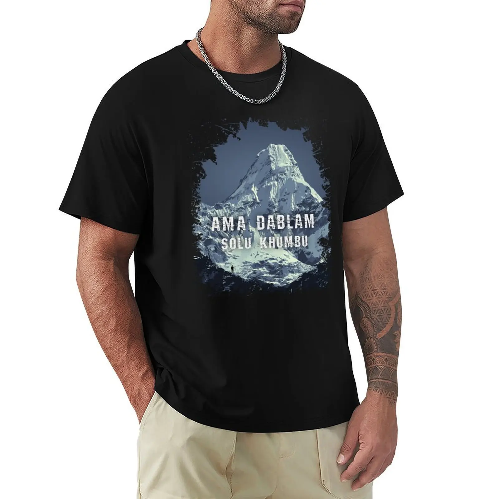 Ama Dablam - Solu Khumbu - Nepal T-Shirt Plus Size All Match Tee Shirt