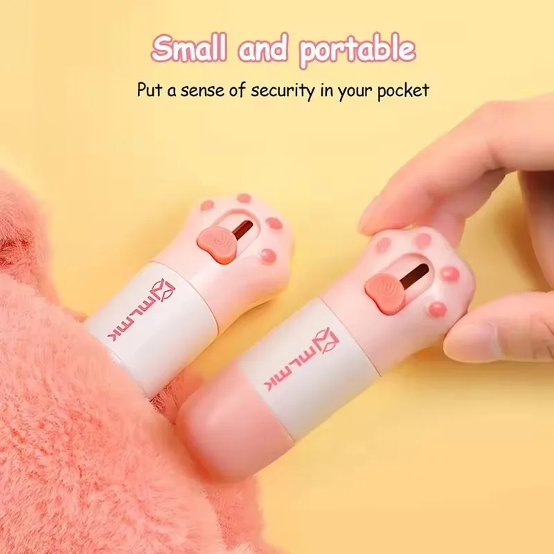 Correction Fluid Cat Paw Thermal Paper with Knife Parcel Box Opener Home Anti Peep Identity Information Privacy Protector Eraser