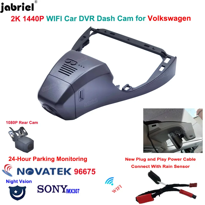 

2K Wifi Car Dvr Dash Camera For Volkswagen VW id4 id5 id6 id 4 5 6 ID.4 ID.5 ID.6 Dashcam Video Recorder for Audi Q4 e-tron 2022