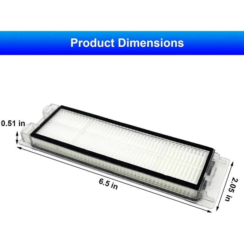 Pieza de repuesto de filtro Q5 para aspiradora Roborock Q5, Q5 +, Q5 Plus, filtro Hepa, paquete de 8