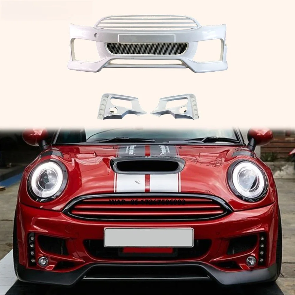 For F56 Mini Cooper S DAG Fiberglass Front Bumper With Fog Light Cover LED
