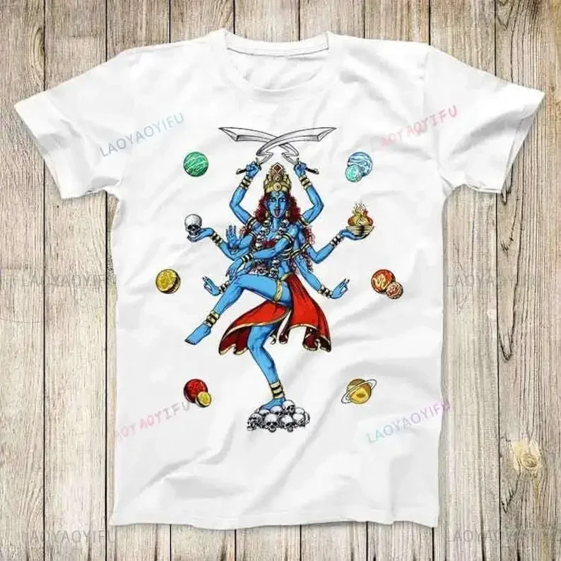 Hindu Goddess Kali Zen Om Buddha Yoga Earth Planet Top Tee Best Cute Gift Men Unisex T Shirt High Quality Cotton Woman Tops