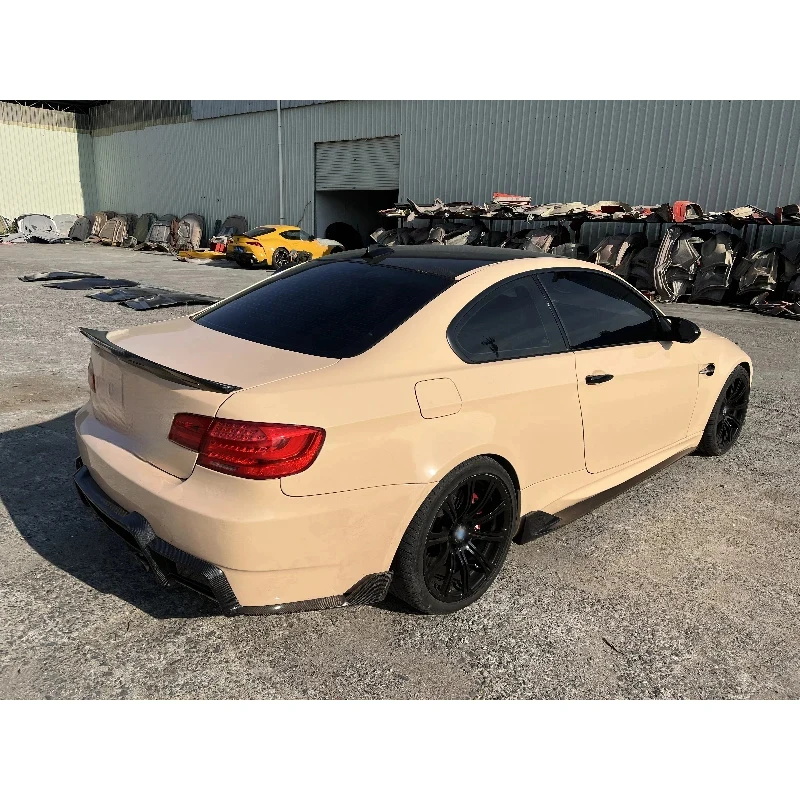Gloss Dry Real Carbon Fiber Rear Spoiler Wing Exterior Body Parts For E92 E92 M3 view 2